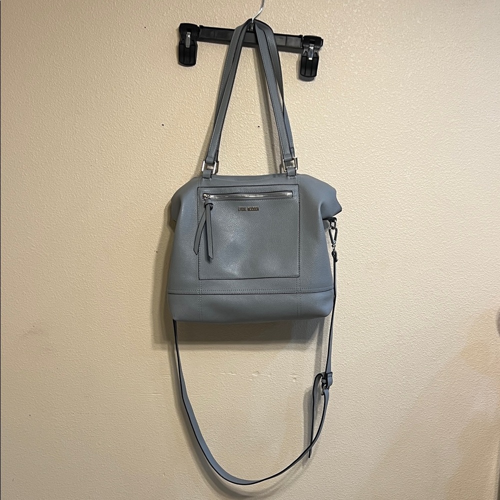 Steve Madden Light Blue Gray Shoulder Bag